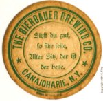 beer coaster from Big aLICe Brewing Co ( NY-BIER-3 )