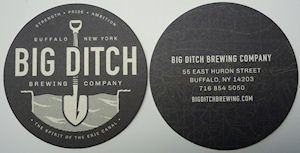 beer coaster from Big Dogs Brewery ( NY-BIGD-1 )