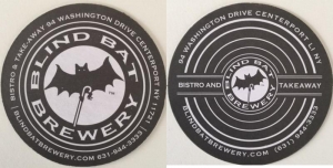 beer coaster from Blue Collar Brewery Inc. ( NY-BLIN-1 )