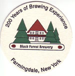 beer coaster from Black Horse Brewery ( NY-BLKF-2 )