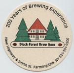 beer coaster from Black Horse Brewery ( NY-BLKF-3 )