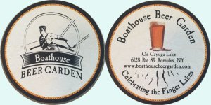 beer coaster from Bolton Landing Brewing Co. ( NY-BOAT-1 )