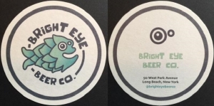 beer coaster from Brindle Haus Brewing Co. ( NY-BRIH-1 )