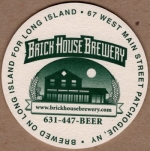 beer coaster from Brickyard Brewing Co. ( NY-BRIK-2 )