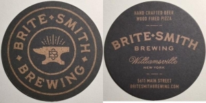 beer coaster from Broadway Brewing Co. ( NY-BRIT-1 )