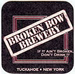 beer coaster from Broken Dreams, The Brewery of ( NY-BROB-1 )