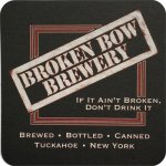 beer coaster from Broken Dreams, The Brewery of ( NY-BROB-2 )