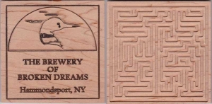 beer coaster from Bronck, Jonas, Beer Co. ( NY-BROE-1 )