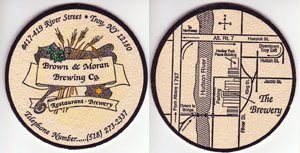 beer coaster from Brown