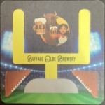 beer coaster from Bull & Barrel Brewery ( NY-BUFL-1 )