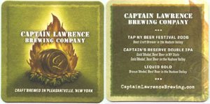 beer coaster from Carnegie Hill Brewing Co. ( NY-CAPT-1 )