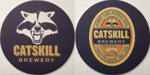 beer coaster from Cave Mountain Brewing Co. ( NY-CATS-1 )