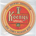 beer coaster from Claus, Henry, Brewing Co. ( NY-CITY-1 )