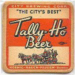 beer coaster from Claus, Henry, Brewing Co. ( NY-CITY-5 )