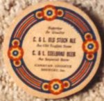 beer coaster from Capital Beverage Corp. ( NY-CL-1 )