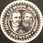 beer coaster from Climbing Bines Hop Farm and Brewery ( NY-CLEM-2 )