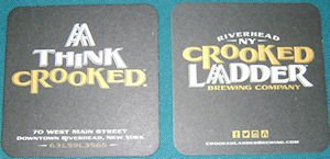 beer coaster from Crossroads Brewing Co. ( NY-CROK-2 )