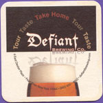 beer coaster from Delatour Beverage Corp. ( NY-DEFI-1 )