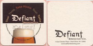 beer coaster from Delatour Beverage Corp. ( NY-DEFI-2 )