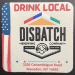 beer coaster from District 96 Beer Factory ( NY-DISB-1 )