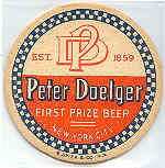 beer coaster from Dotterweich, A., Brewing Co. ( NY-DLGR-3 )