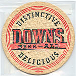 beer coaster from Drowned Lands Brewery ( NY-DOW-2 )