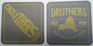 beer coaster from Drytown Brewery ( NY-DRUT-2 )