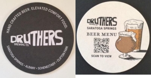 beer coaster from Drytown Brewery ( NY-DRUT-5 )