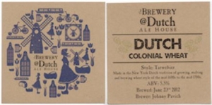 beer coaster from Dyckman Beer Co. ( NY-DTCH-1 )