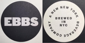 beer coaster from Ebling Brewing Co., Inc. ( NY-EBBS-1 )