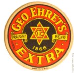 beer coaster from Eichler, John, Brewing Co. ( NY-EHR-1 )