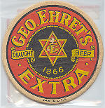 beer coaster from Eichler, John, Brewing Co. ( NY-EHR-1B )