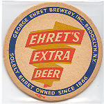 beer coaster from Eichler, John, Brewing Co. ( NY-EHR-2 )