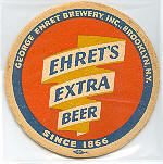 beer coaster from Eichler, John, Brewing Co. ( NY-EHR-3 )