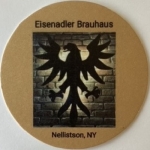 beer coaster from Eli Fish Brewing ( NY-EISE-1 )