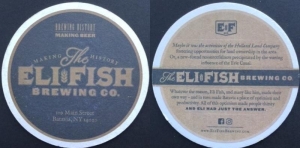 beer coaster from Ellicottville Brewing Co.  ( NY-ELIF-3 )