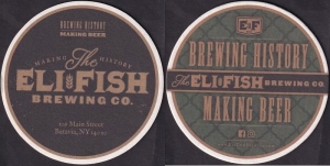 beer coaster from Ellicottville Brewing Co.  ( NY-ELIF-4 )