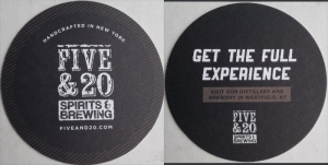 beer coaster from Five Boroughs Brewing Co. ( NY-F20-4 )