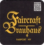 beer coaster from Fairport Brewing Co. ( NY-FAIC-2 )