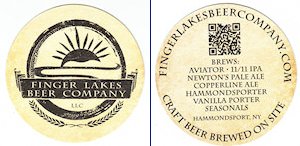 beer coaster from Fire Island Beer Co. ( NY-FING-1 )