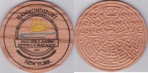 beer coaster from Fire Island Beer Co. ( NY-FING-2 )