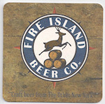 beer coaster from First Line Brewing ( NY-FIRE-7 )