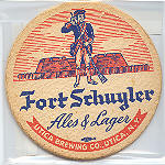 beer coaster from Utica Club ( NY-FORT-3 )