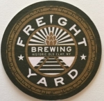 beer coaster from Frequentem Brewing Co. ( NY-FREI-1 )