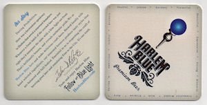 beer coaster from Harlem Brewing Co. ( NY-HARL-2 )