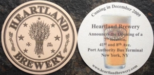 beer coaster from Heavily Brewing Co.  ( NY-HART-11 )