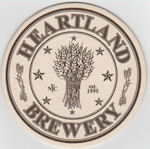 beer coaster from Heavily Brewing Co.  ( NY-HART-3 )