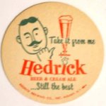 beer coaster from Heelpath Brewing Co. ( NY-HED-4 )