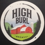 beer coaster from High Falls Brewing ( NY-HIGH-3 )