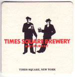 beer coaster from Harlem Blue Premium Beer ( NY-HTSQ-4 )